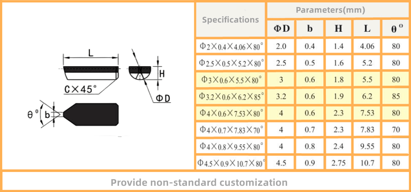 drawing of full face pcd diamond notching tools for tungsten carbide roll machining.png